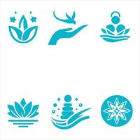 Pure Well collection logo design vector