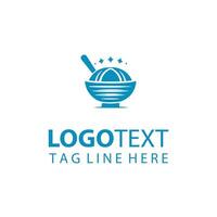 Artisan Dish Bowl Logo Design vector