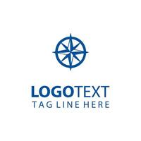 Compass Glow compass logo design vector