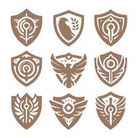 Dragons Katana collection logo design vector