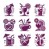 Lush Sip collection logo design vector