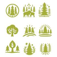 Alder field collection logo vector