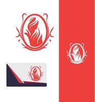 Timeless Elegant Lady Logo Design vector