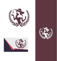 The Elegant Duchess Lady Logo Design vector