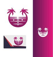High Tide Creations Beach Logo vector