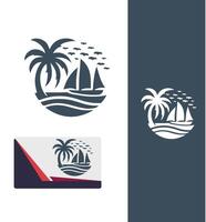 Coastal Bliss Beach Logo vector