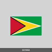 Illustrated flag of guyana isolated on a gray background vector