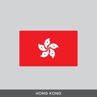 Hong kong fnational flag design vector
