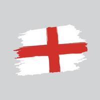 Flag of the england in brush shape frame vector