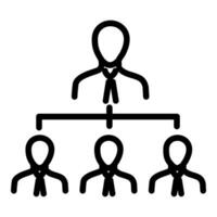 A group of people with ties and ties on a white background vector