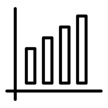 Bar Graph and graph icon concept vector