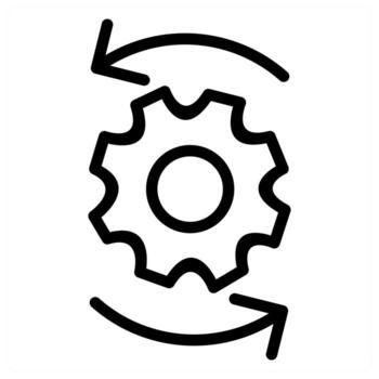 Configuration and settings icon vector