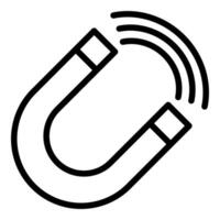 Attraction and magnet icon concept vector