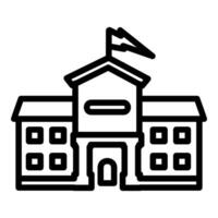 School Building and education icon concept vector