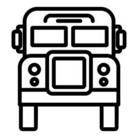 School Bus and vehicle icon concept vector
