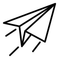Paper Plane and plane icon concept vector