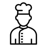 A chef icon on a white background vector