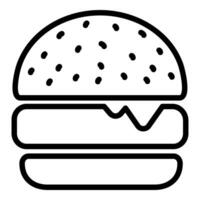 Burger and meal icon concept vector