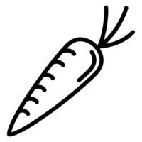 Carrot and vegetable icon concept vector