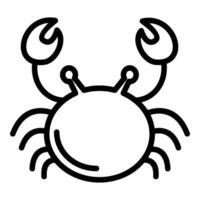 Crab and beach icon concept vector