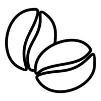 Wallnut and nut icon concept vector