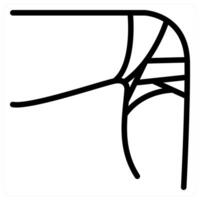 Leg Fracture icon concept vector