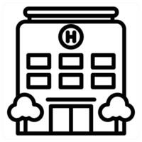 Hospital Building icon concept vector