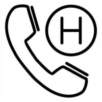 Emergency Call icon concept vector
