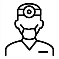 Surgeon icon concept vector