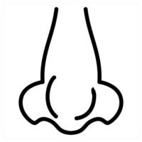 Nose icon concept vector