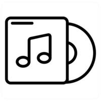 Music Disk and music icon concept vector
