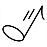 A musical note icon on a white background vector