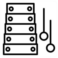 A stack of boxes with a clock and a hammer vector