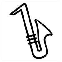 A saxophone icon on a white background vector