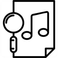Search Music File and music icon concept vector