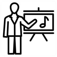 Music Class and music icon concept vector