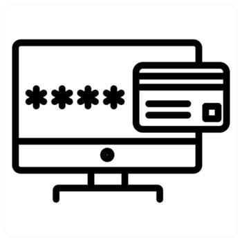 Enter Password and security icon concept vector