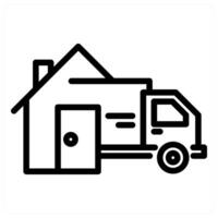Home Delivery and shipping icon concept vector