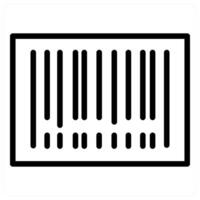 A barcode icon on a white background vector