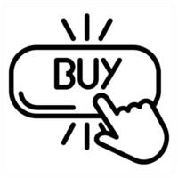 Buy button icon illustration vector