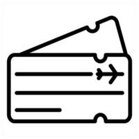 Air Ticket and flight icon concept vector