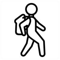 Travel Man and adventure icon concept vector