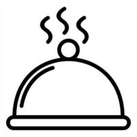 Dish and serve icon concept vector