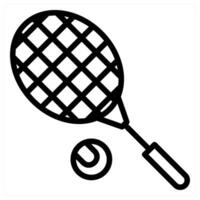 Badminton and play icon concept vector