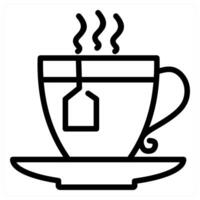 Tea and beverage icon concept vector