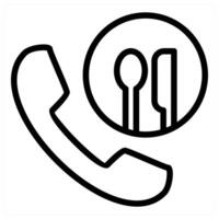 Earbuds Calling and calling icon concept vector