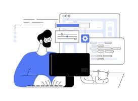 Software tester isolated cartoon illustrations. vector