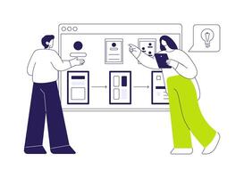 Prototype product abstract concept illustration. vector