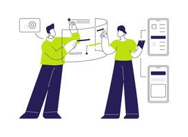Beta testing abstract concept illustration. vector