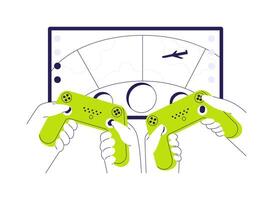 Console gaming abstract concept illustration. vector